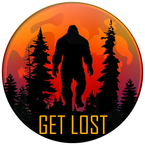 Bigfoot Sasquatch Get Lost Moonrise SS Tee