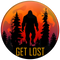 Bigfoot Sasquatch Get Lost Moonrise SS Tee