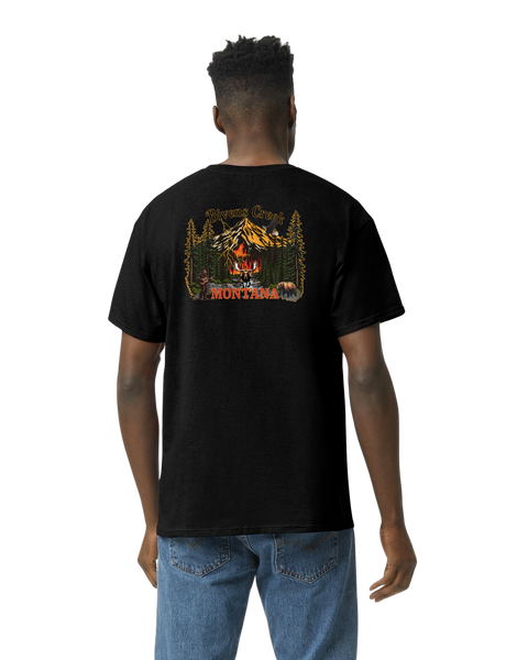 Bivens Creek Fire Incident SS T T-Shirt Grizzly Bear Bigfoot Moose Eagle