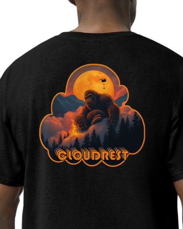 Cloudrest Fire / Incident T T-Shirt Bigfoot Sasquatch Chinook
