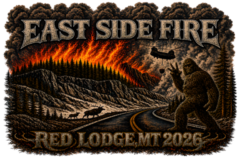 East Side Fire Red Lodge, MT 2026 Decal Sticker – Premium Oracal Vinyl