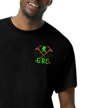 Green Rattle Complex Black Gray SS T-Shirt Bigfoot Blackhawk