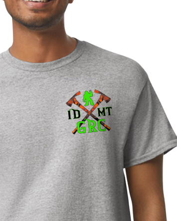 Green Rattle Complex Black Gray SS T-Shirt Bigfoot Blackhawk
