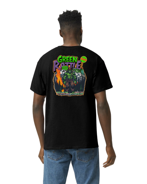 Green Rattle Complex Black Gray SS T-Shirt Bigfoot Blackhawk