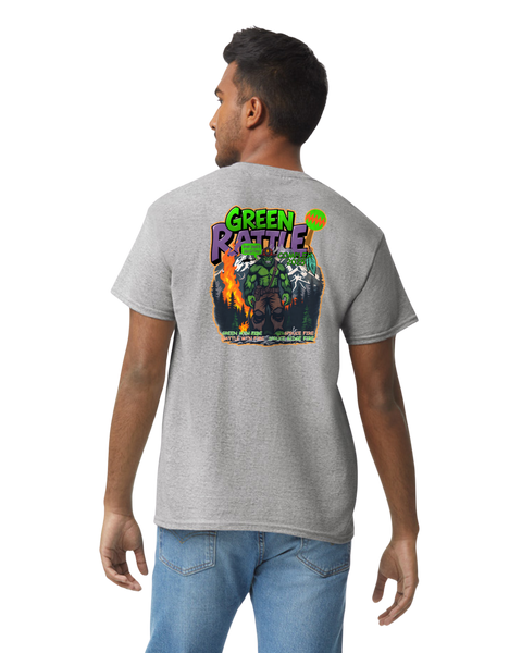 Green Rattle Complex Black Gray SS T-Shirt Bigfoot Blackhawk