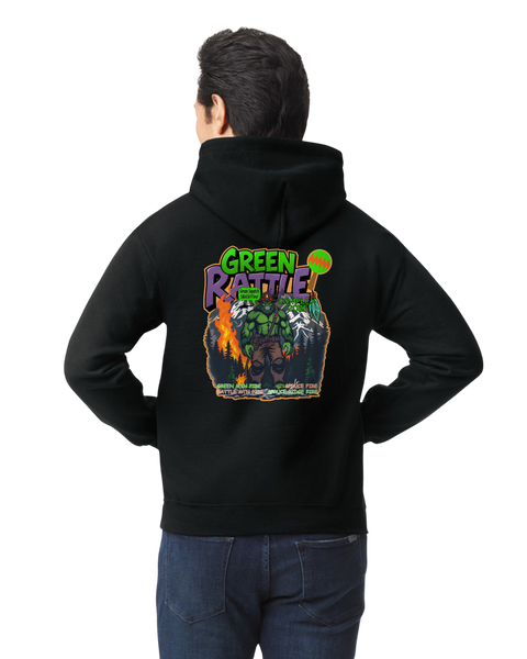 Green Rattle Complex Black Hoodie Hoody Bigfoot Blackhawk