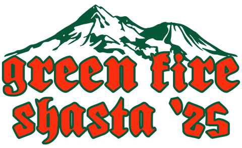Green Fire Mt. Shasta / Incident Hoodie Gildan Heavy Blend 50/50 Black