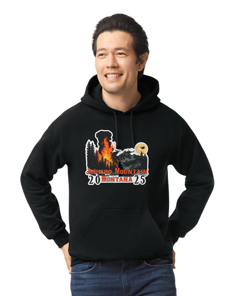 Jericho Mountain Fire / Incident Hoodie Gildan Heavy Blend 50/50 Black