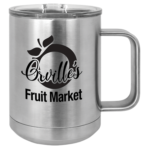 Custom Laser Engraved 15oz or 20oz Vacuum Insulated Polar Camel Coffee Mug!
