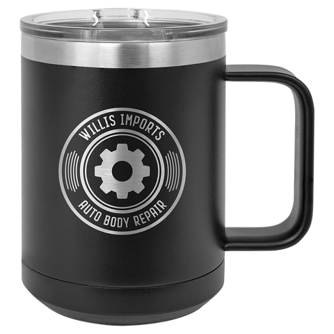 Custom Laser Engraved 15oz or 20oz Vacuum Insulated Polar Camel Coffee Mug!