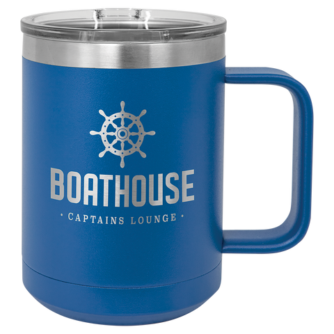 Custom Laser Engraved 15oz or 20oz Vacuum Insulated Polar Camel Coffee Mug!