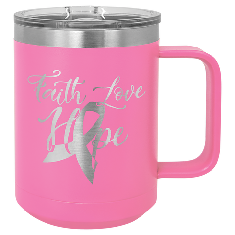 Custom Laser Engraved 15oz or 20oz Vacuum Insulated Polar Camel Coffee Mug!
