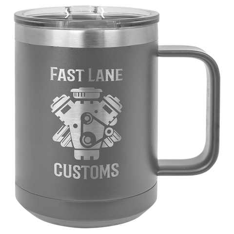Custom Laser Engraved 15oz or 20oz Vacuum Insulated Polar Camel Coffee Mug!