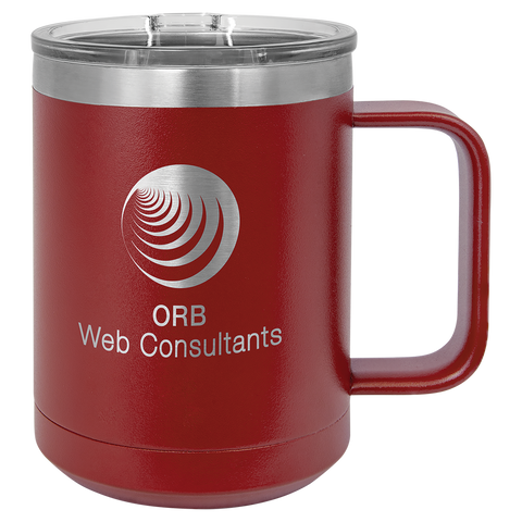 Custom Laser Engraved 15oz or 20oz Vacuum Insulated Polar Camel Coffee Mug!