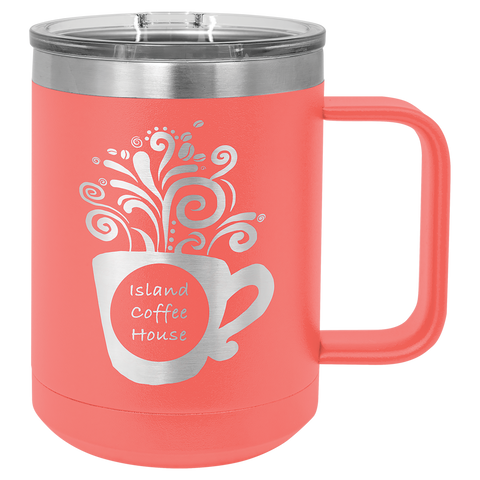 Custom Laser Engraved 15oz or 20oz Vacuum Insulated Polar Camel Coffee Mug!