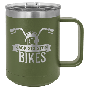 Custom Laser Engraved 15oz or 20oz Vacuum Insulated Polar Camel Coffee Mug!