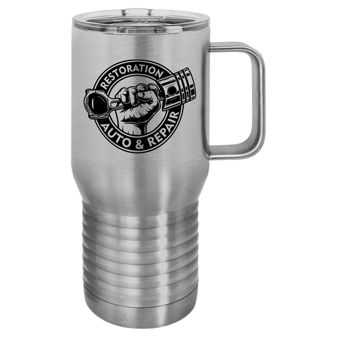 Custom Laser Engraved 15oz or 20oz Vacuum Insulated Polar Camel Coffee Mug!