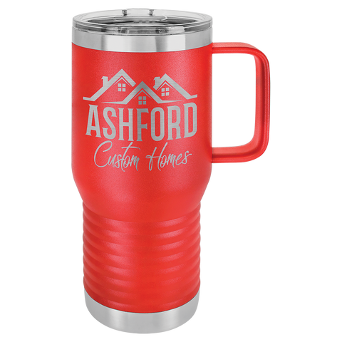 Custom Laser Engraved 15oz or 20oz Vacuum Insulated Polar Camel Coffee Mug!