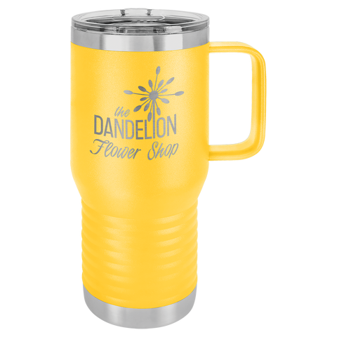 Custom Laser Engraved 15oz or 20oz Vacuum Insulated Polar Camel Coffee Mug!