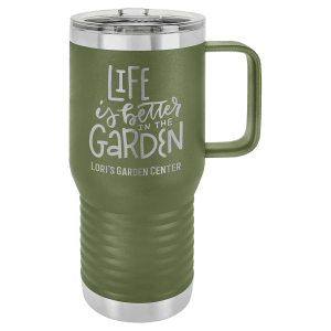 Custom Laser Engraved 15oz or 20oz Vacuum Insulated Polar Camel Coffee Mug!