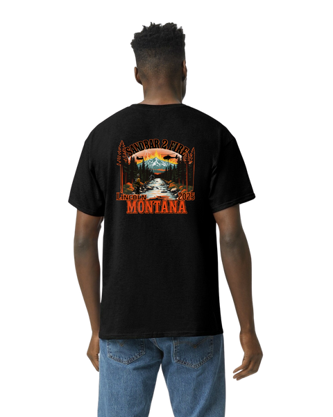 Sandbar 2 Fire T-Shirt Black Fire/Incident Shirt Short Sleeve Tee Bigfoot Sasquatch