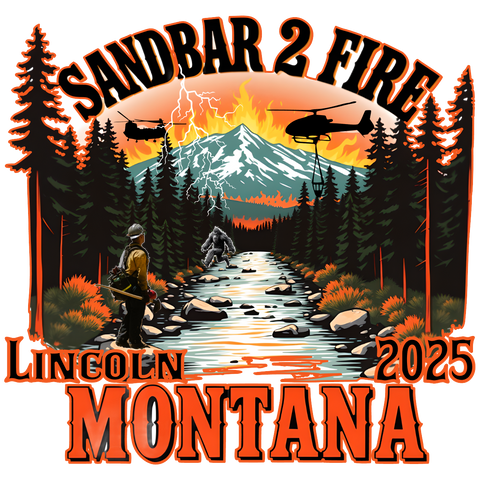 Sandbar 2 Fire Hoodie Black Fire/Incident Hoodie Bigfoot Sasquatch Lincoln, MT