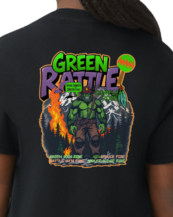Green Rattle Complex Black Gray SS T-Shirt Bigfoot Blackhawk