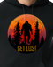 Bigfoot Sasquatch Get Lost Moonrise Hoodie Sweatshirt