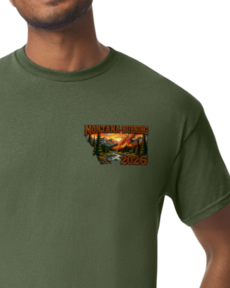 EAST SIDE FIRE RED LODGE, MT 2026 Fire/Incident T-Shirt