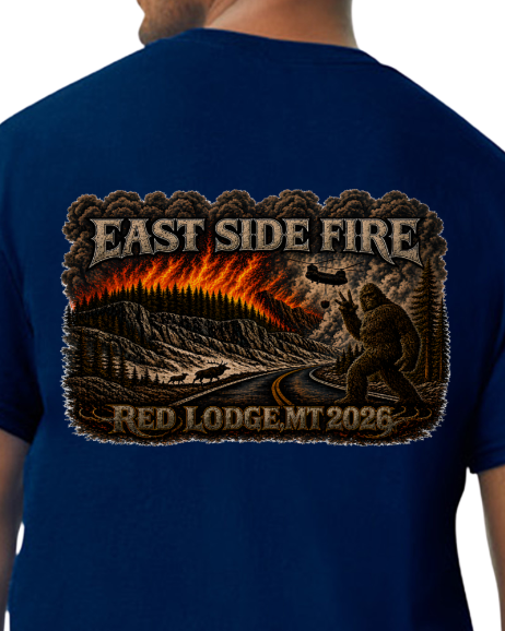 EAST SIDE FIRE RED LODGE, MT 2026 Fire/Incident T-Shirt