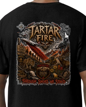 Tartar Fire/Incident T-Shirt Payette National Forest Boise ID 2026 Elk Mountain Lion Rattlesnake Blackhawk