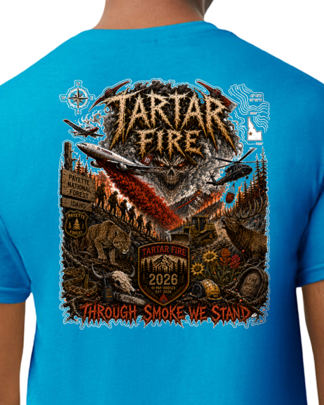 Tartar Fire/Incident T-Shirt Payette National Forest Boise ID 2026 Elk Mountain Lion Rattlesnake Blackhawk