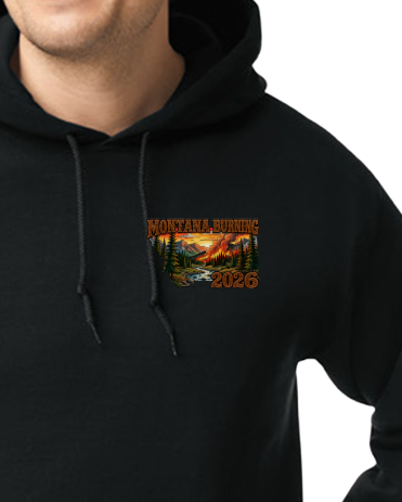EAST SIDE FIRE RED LODGE, MT 2026 Fire Incident Hoodie SASQUATCH ELK