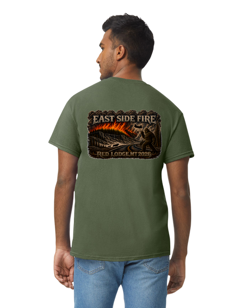 EAST SIDE FIRE RED LODGE, MT 2026 Fire/Incident T-Shirt