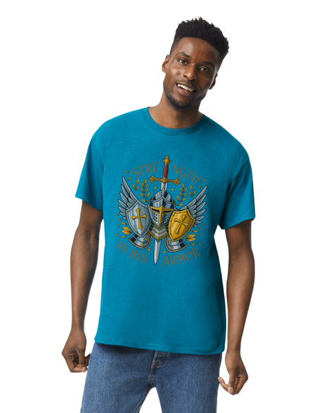 Strength in His Armor Christian T-Shirt