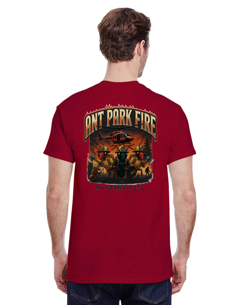 Ant Park Fire/Incident T-Shirt White Sulphur Springs MT 2026 Bigfoot Sasquatch