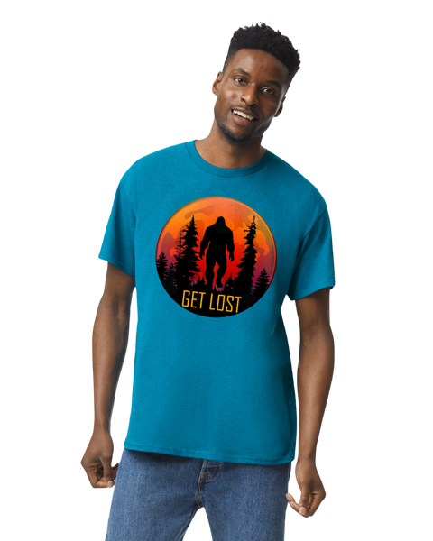 Bigfoot Sasquatch Get Lost Moonrise SS Tee