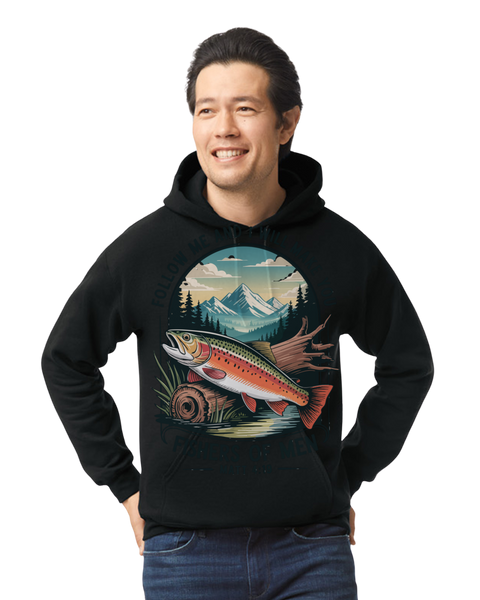 Fishers of Men Christian Fishing Hoodie – Matthew 4:19