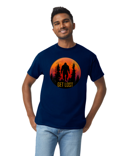 Bigfoot Sasquatch Get Lost Moonrise SS Tee