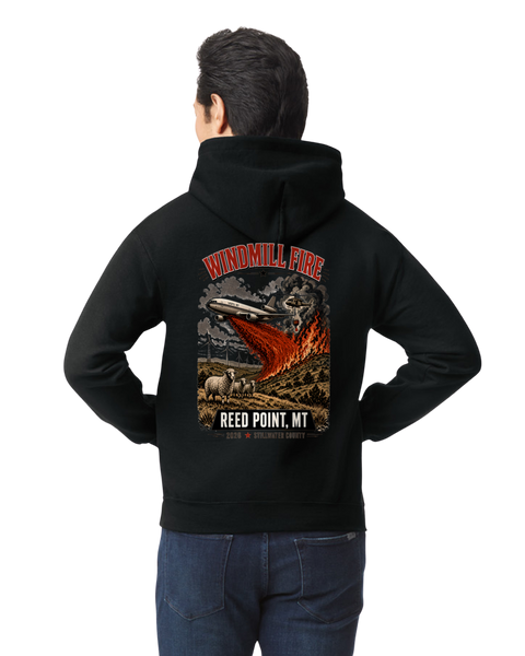 WINDMILL FIRE 2026 Fire Incident Hoodie REED POINT, MT AIR TANKER!