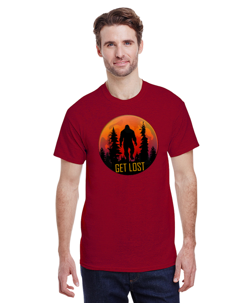 Bigfoot Sasquatch Get Lost Moonrise SS Tee
