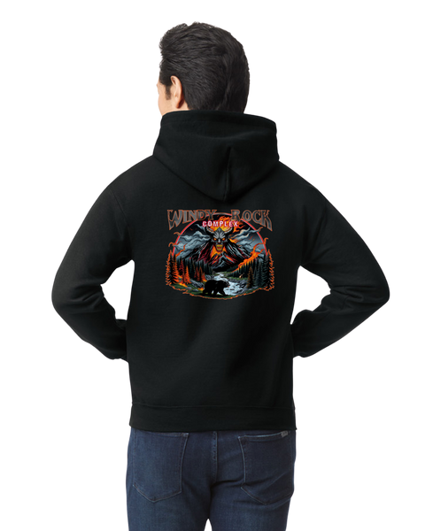 Windy Rock Complex Fire / Incident Black Hoodie Hoody Bear Devil Elk Bigfoot