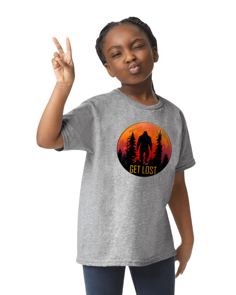 Bigfoot Sasquatch Get Lost Moonrise SS Tee