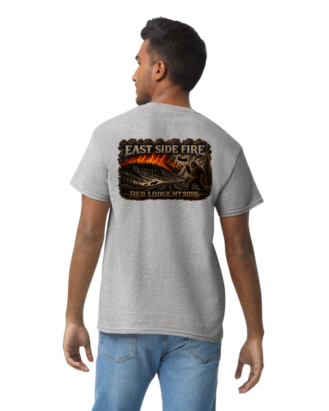 EAST SIDE FIRE RED LODGE, MT 2026 Fire/Incident T-Shirt
