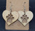 Adorable Birch Hearts and Puppy Paws Earrings! Made in Montana!