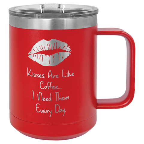Custom Laser Engraved 15oz or 20oz Vacuum Insulated Polar Camel Coffee Mug!
