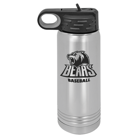 Custom Laser Engraved 20oz, Vacuum Insulated Polar Camel Water Bottle!