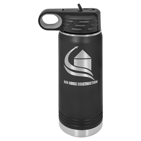 Custom Laser Engraved 20oz, Vacuum Insulated Polar Camel Water Bottle!