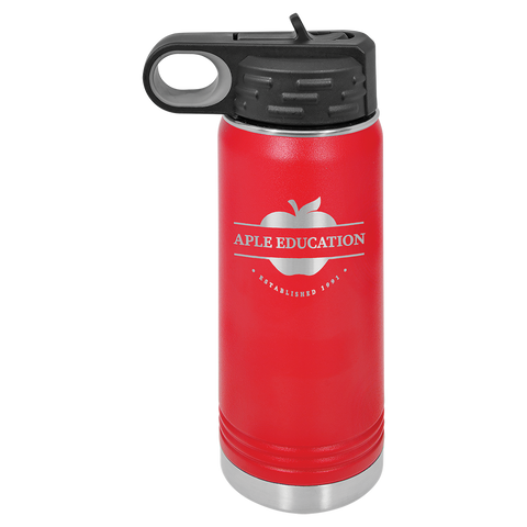 Custom Laser Engraved 20oz, Vacuum Insulated Polar Camel Water Bottle!