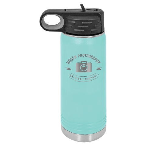 Custom Laser Engraved 20oz, Vacuum Insulated Polar Camel Water Bottle!